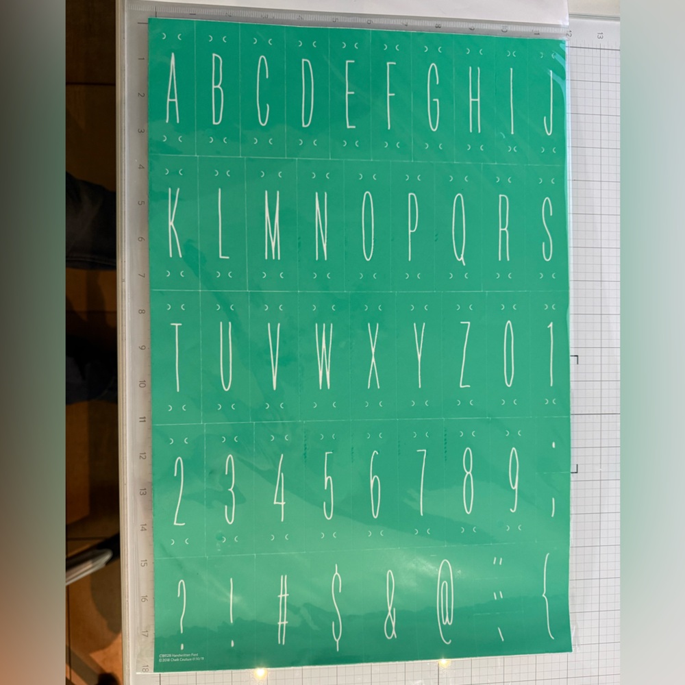 Chalk Couture - Handwritten Font - Silk Screen Stencil - New